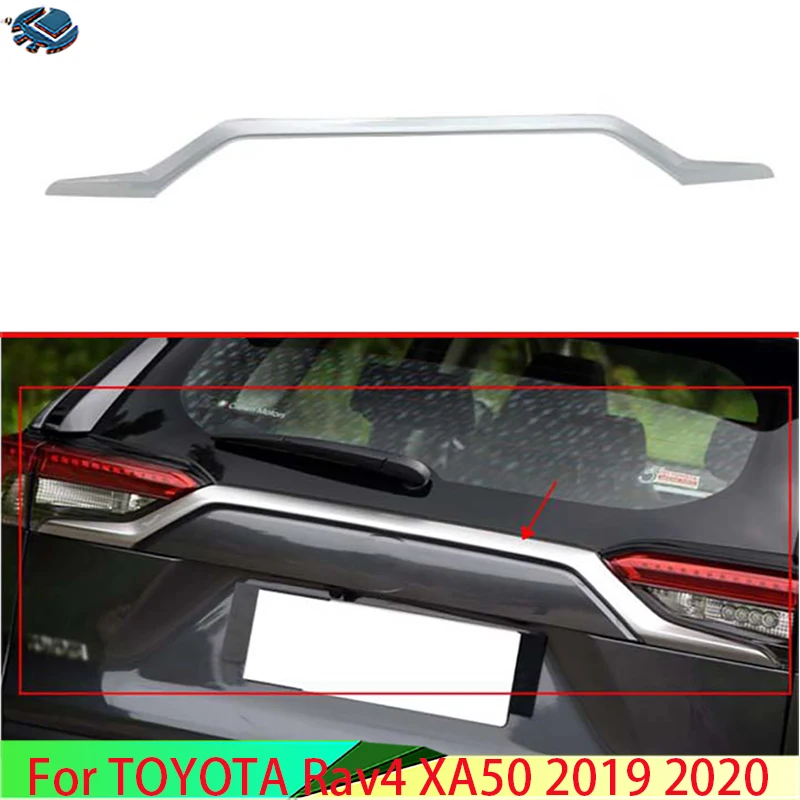 For TOYOTA Rav4 (XA50) 2019-2024 Decorate Accessories ABS Rear Boot Door Up Trim Cover Trunk Lid