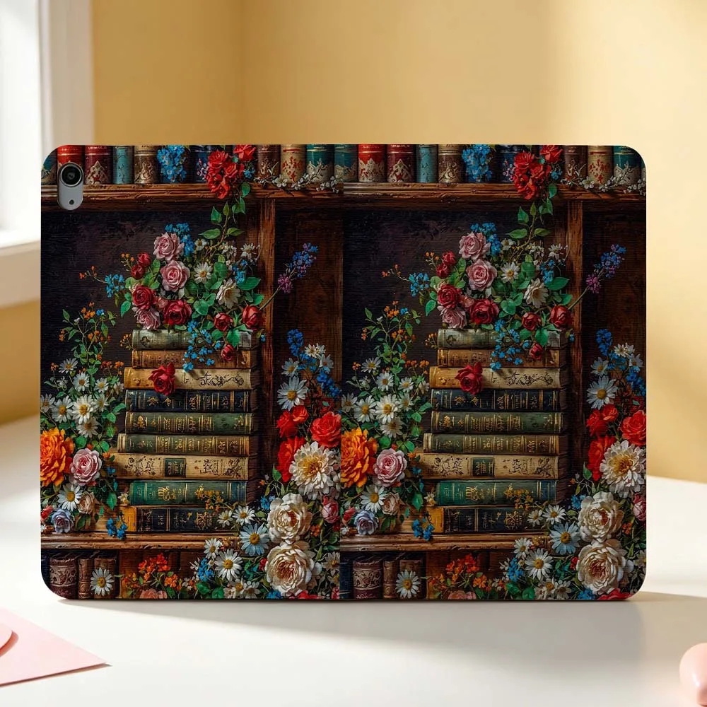 Book Lovers Creative Design Soft For Apple iPad Pro Mini Air A16 A17 A14 4 5 6 7 6th 12th Gen M5 11 13 M4 Pen Tray Tablet Case