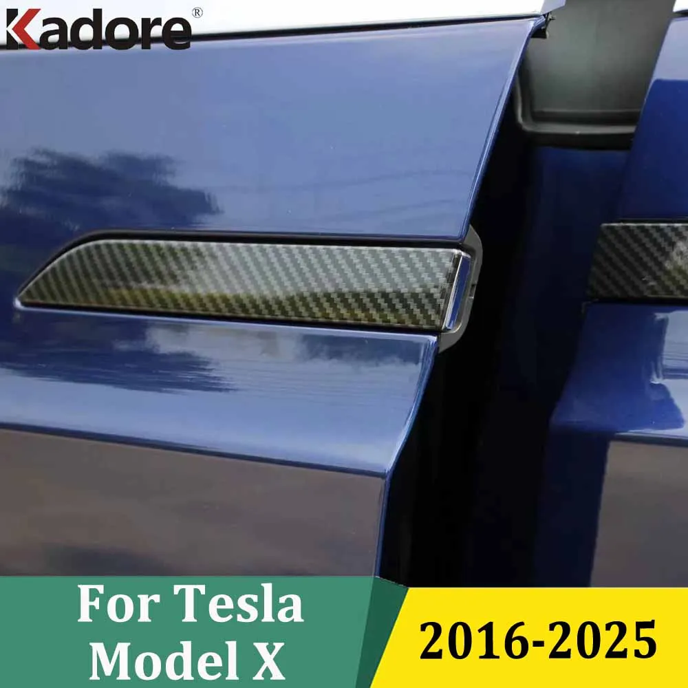 

For Tesla Model X 2016 2017 2018 2019 2020 2021 2022 2023 2024 2025 Side Door Handle Cover Trims Car Exterior Accessories
