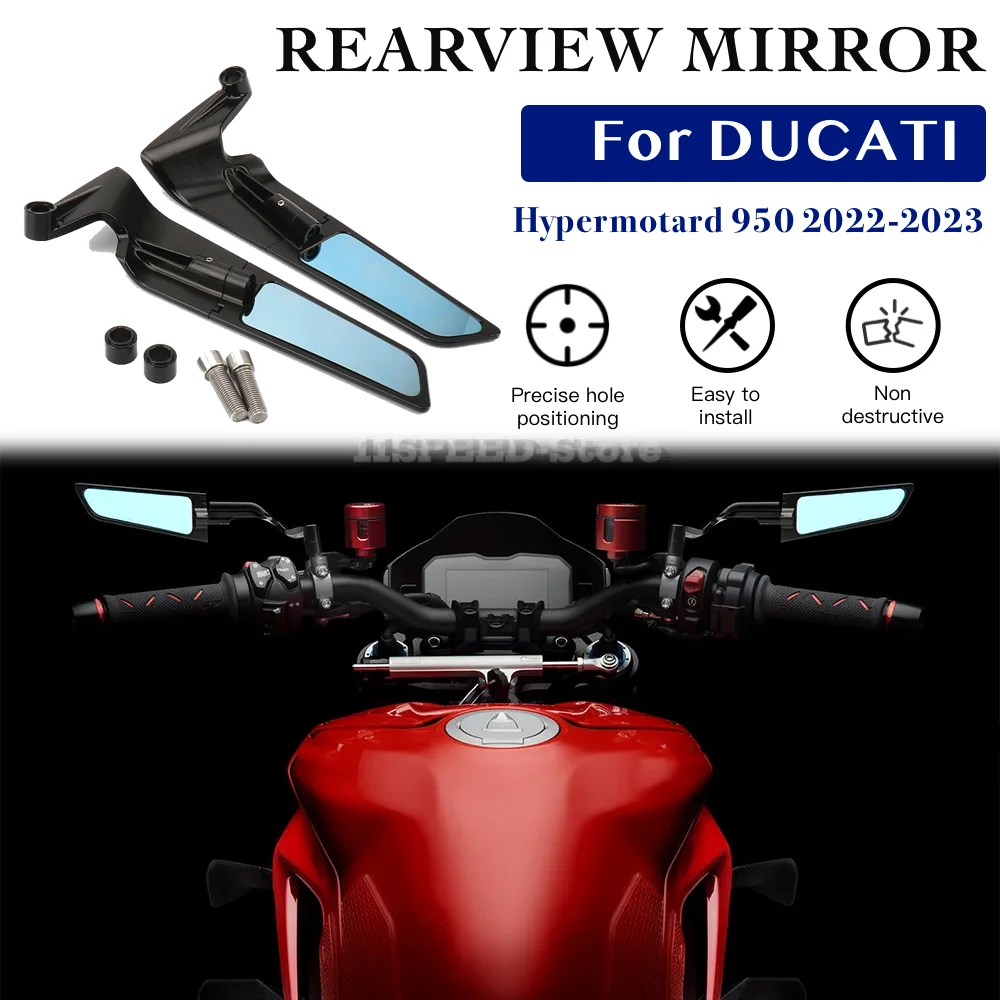 

For Ducati Hypermotard 950 Accessories Stealth Mirrors Hypermotard950 Adjustable Winglets for Ducati Hypermotard 950 Parts