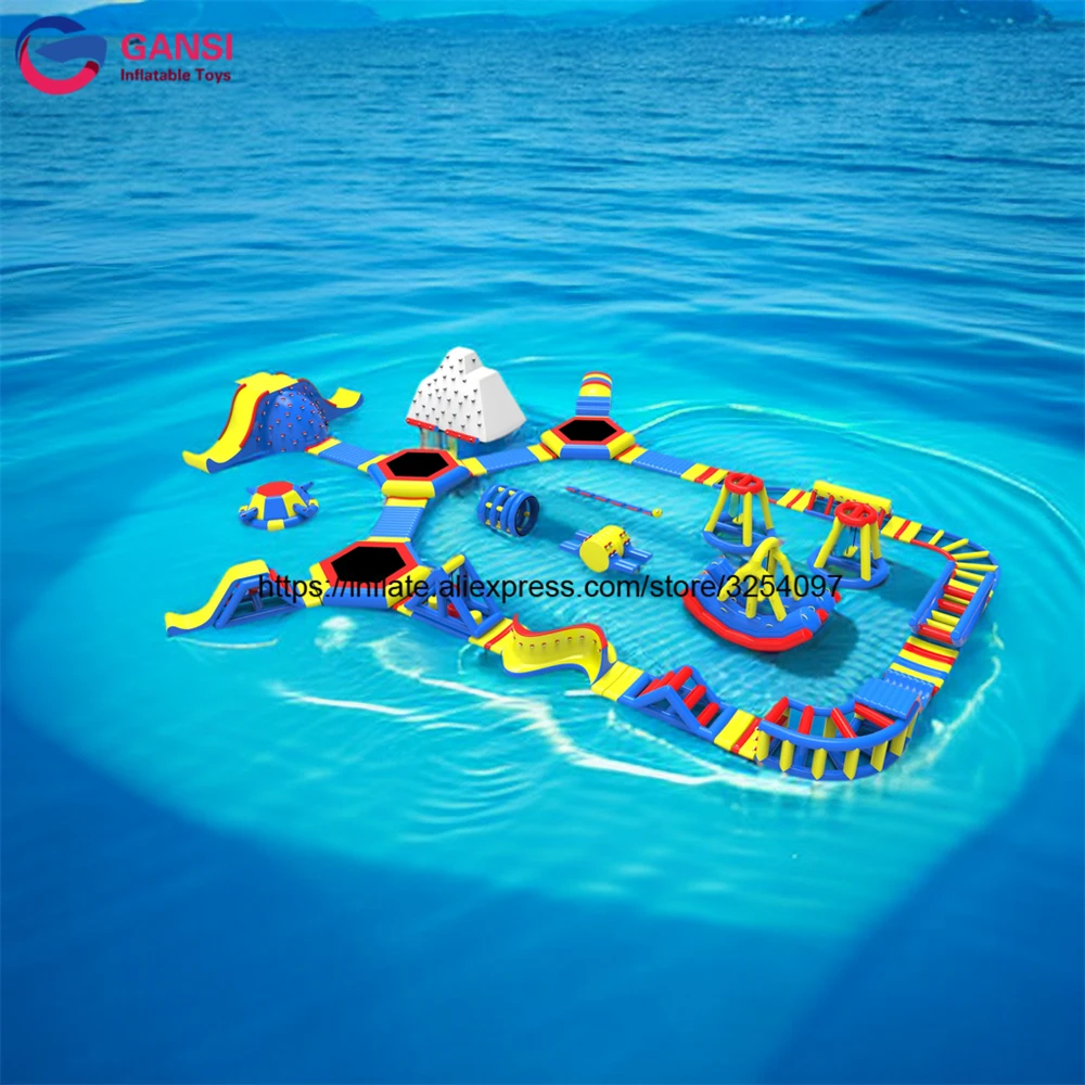 Sea Floating Water Obstacle Course Businessinflatable Water Park Project