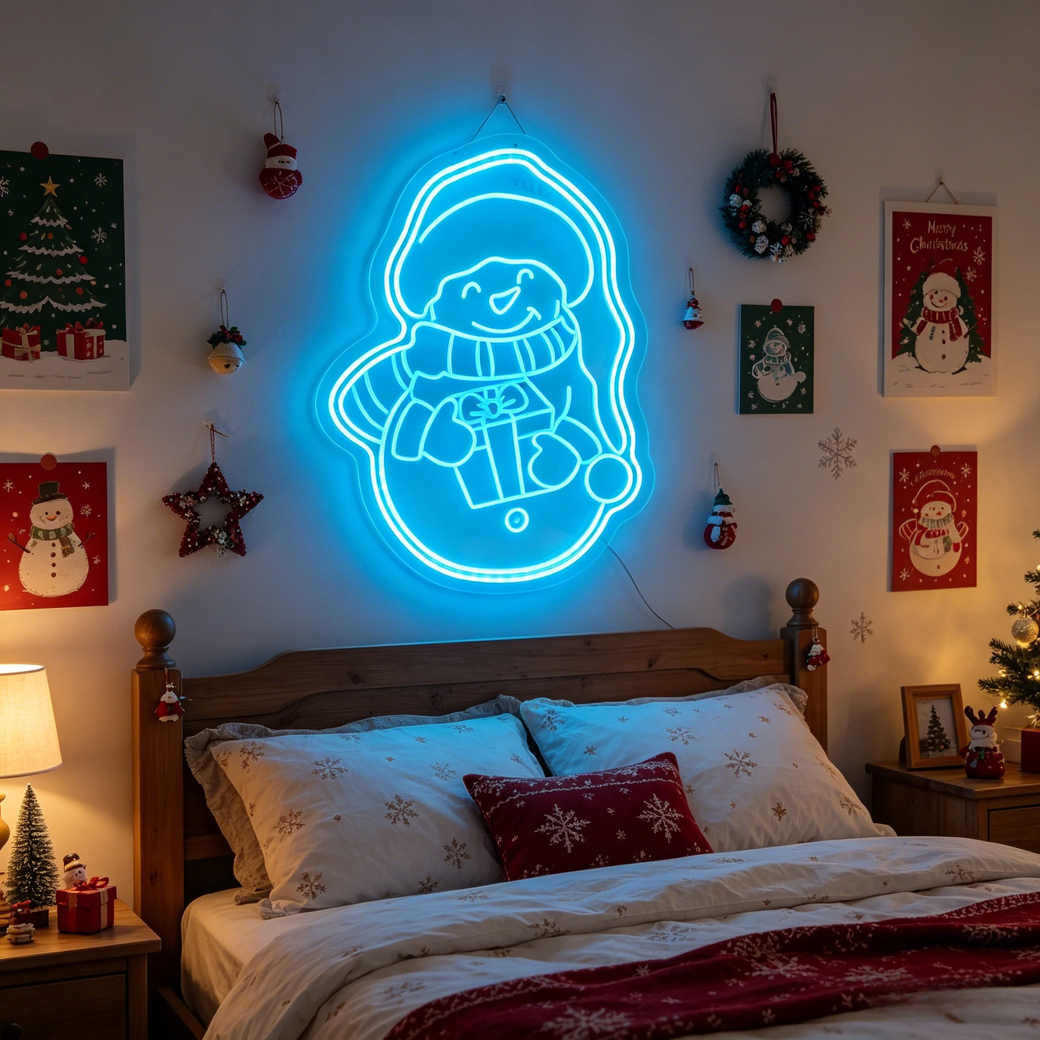 

Christmas Neon Signs LED Neon Lights for Wall Decor Bedroom Livingroom Christmas Party Decorations A Great Gift for Children