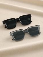 2/3 pcs Women Men Square Frame Fashion Sunglasses For Vacation Driving UV400 Cycling Accessories
