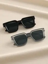 2/3 pcs Women Men Square Frame Fashion Sunglasses For Vacation Driving UV400 Cycling Accessories