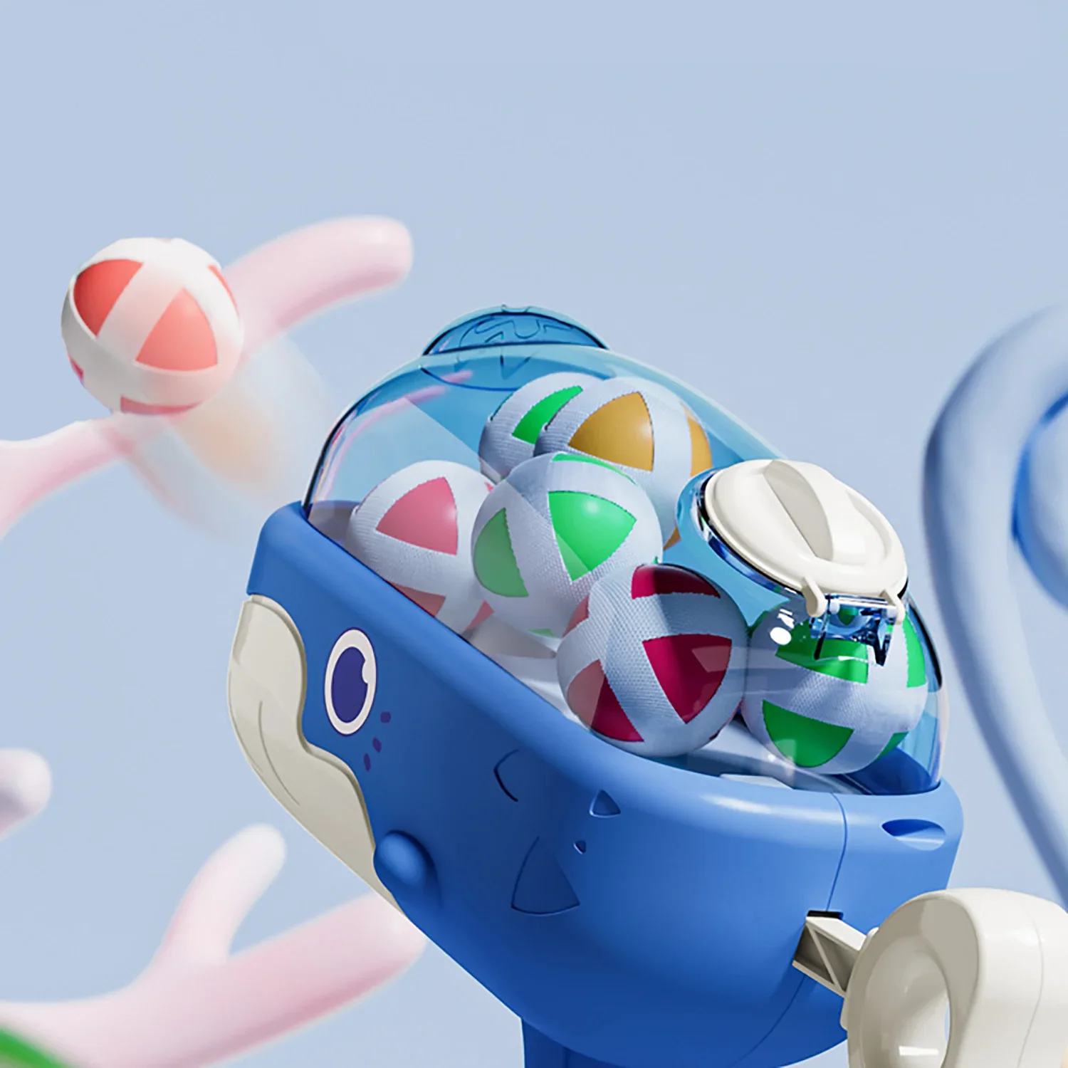 Outdoor Parent Child Interactive Shooting Whale Sticky Ball Gun Indoor Competition Puzzle Toys for Children