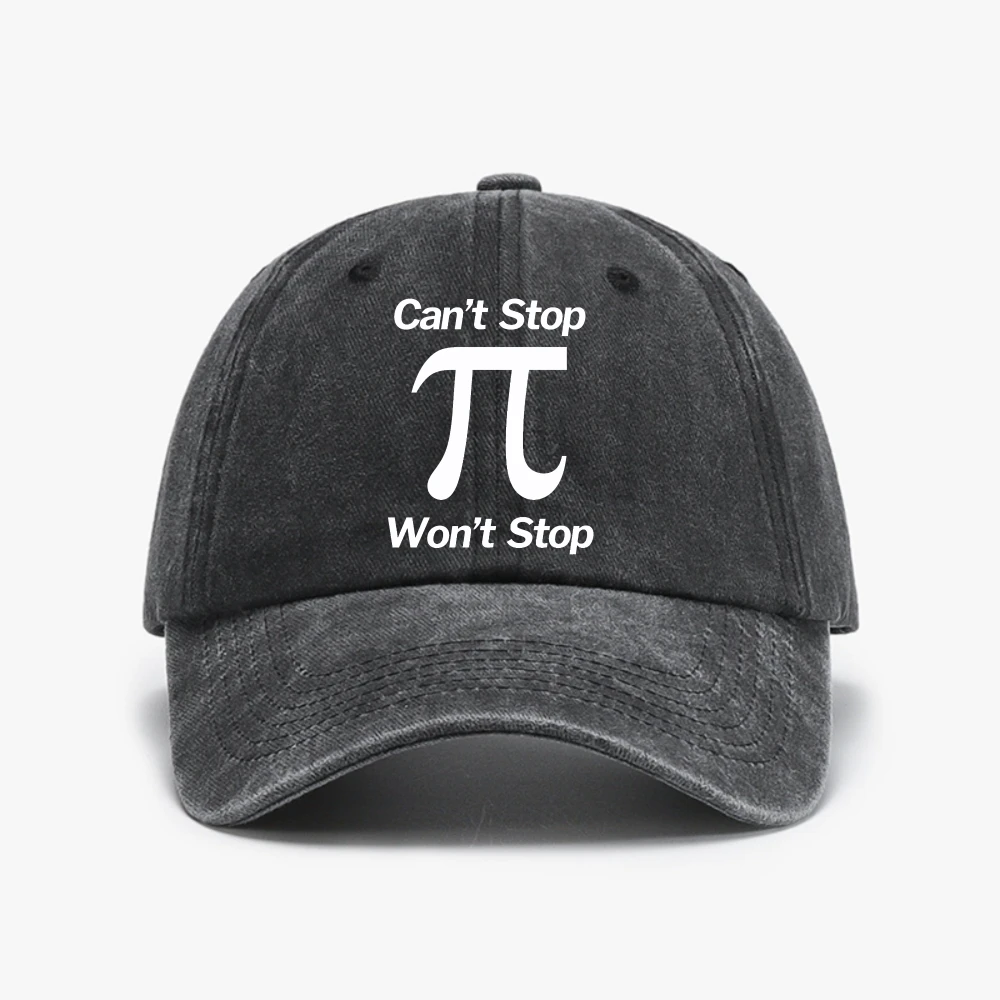 Pi Won't stop Baseball Cap Men Women Spring Summer sun Hats Cotton Snapback Hat Unisex Hip Hop Trucker Caps Gorras