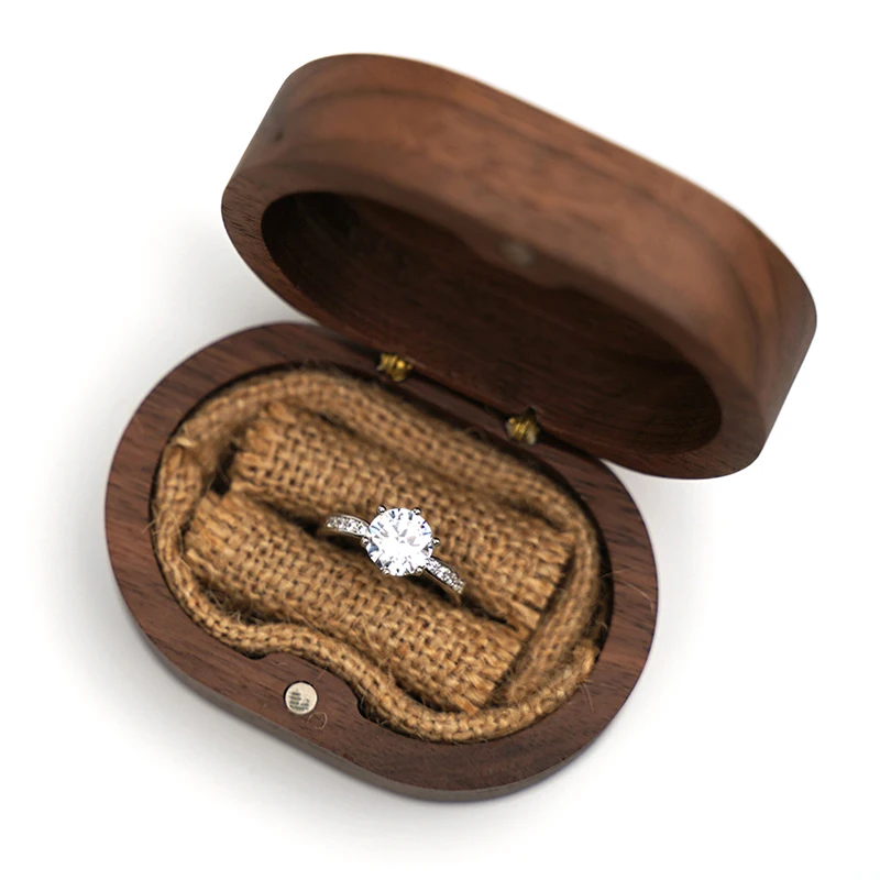 Wood jewelry Ring Box Rustic Wedding Ring Holder Collection Display Gift Box