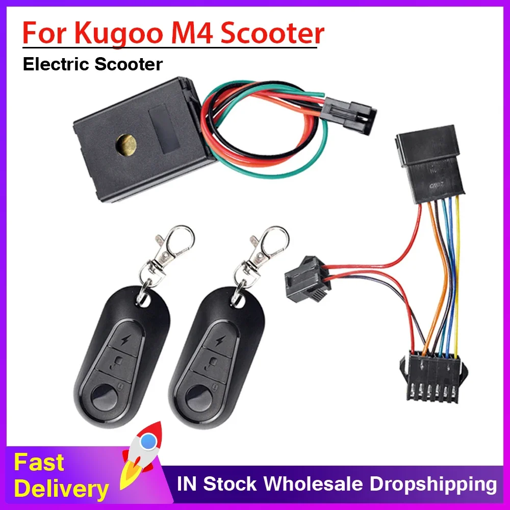 Electric Scooter Anti Theft System One Touch Start Protection E- Bike Alarm Anti Theft Device for Kugoo M4 Kickscooter Parts