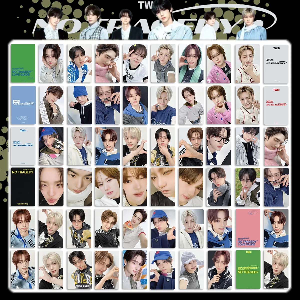 New Kpop mini 5th album EP NO TRAGEDY,Shinyu Dohoon Hanjin TWS