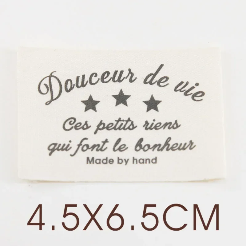 Handmade fabric label bouquet decoration sewing DIY label fabric accessories made of large-sized pure cotton