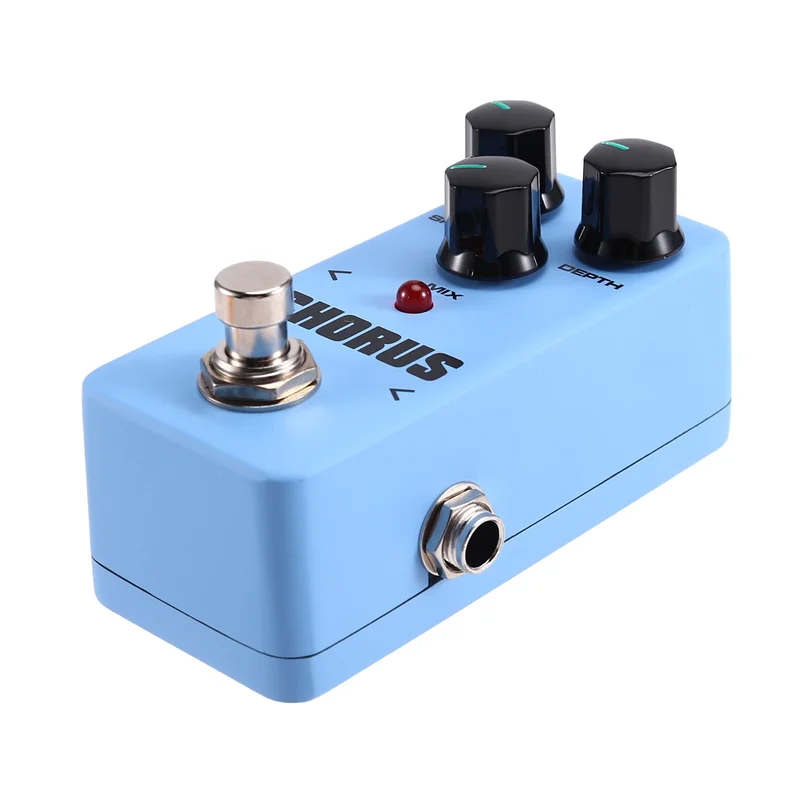 -9월 FCH-2 기타 이펙트 페달 코러스 일렉트릭 기타 이펙트 페달 휴대용 트루 3 컨트롤 노브 미니 기타라 이펙트