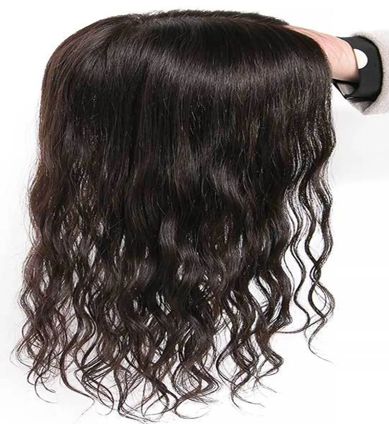 2023 Nieuwe Natuurlijke 12 "-20" Gratis Stijl Nieuwe Injectie Haar Topper Voor Vrouwen Natuurlijke Menselijk Haar Europese remy Haar Zijde Basis Toupetje