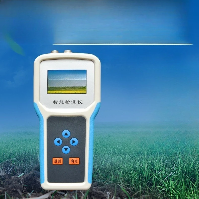 

Soil Moisture Analyzer Portable Soil Moisture Content Detection Temperature Moisture Salt PH Analysis Conductivity Recorder
