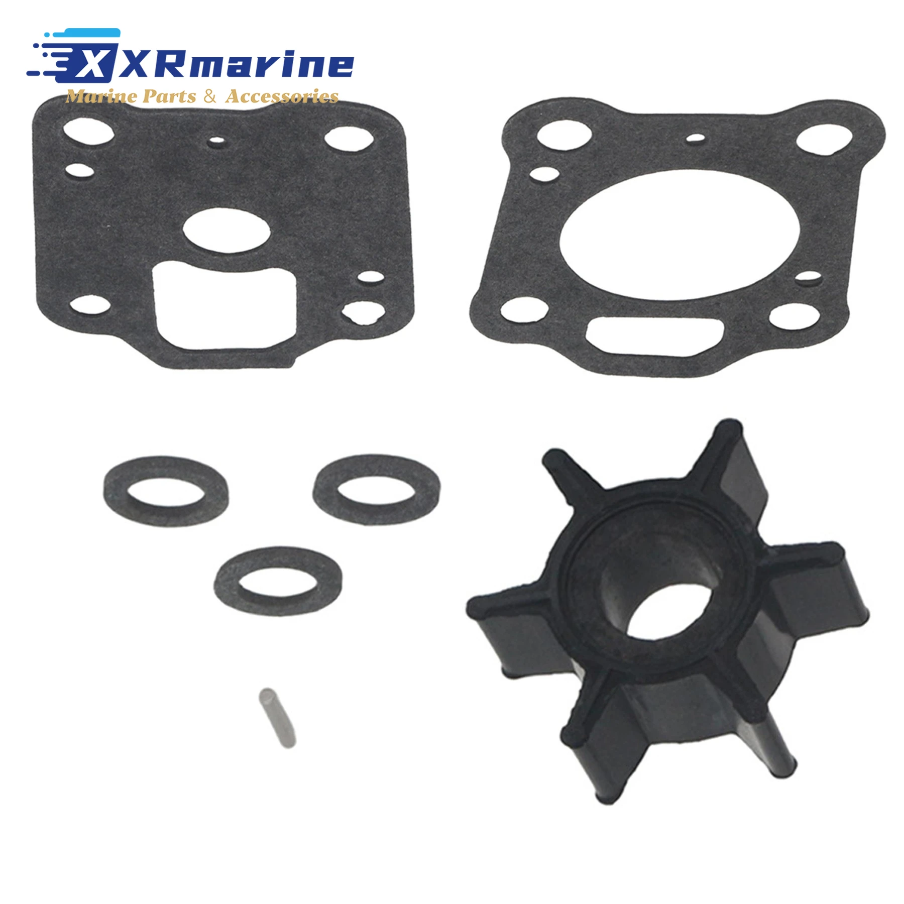 

Ремкомплект крыльчатки, совместимый с подвесными лодочными моторами Nissan Tohatsu 2/4-тактных, 2.5-6 л.с., замена 369-65021-1M, 369-65021-1