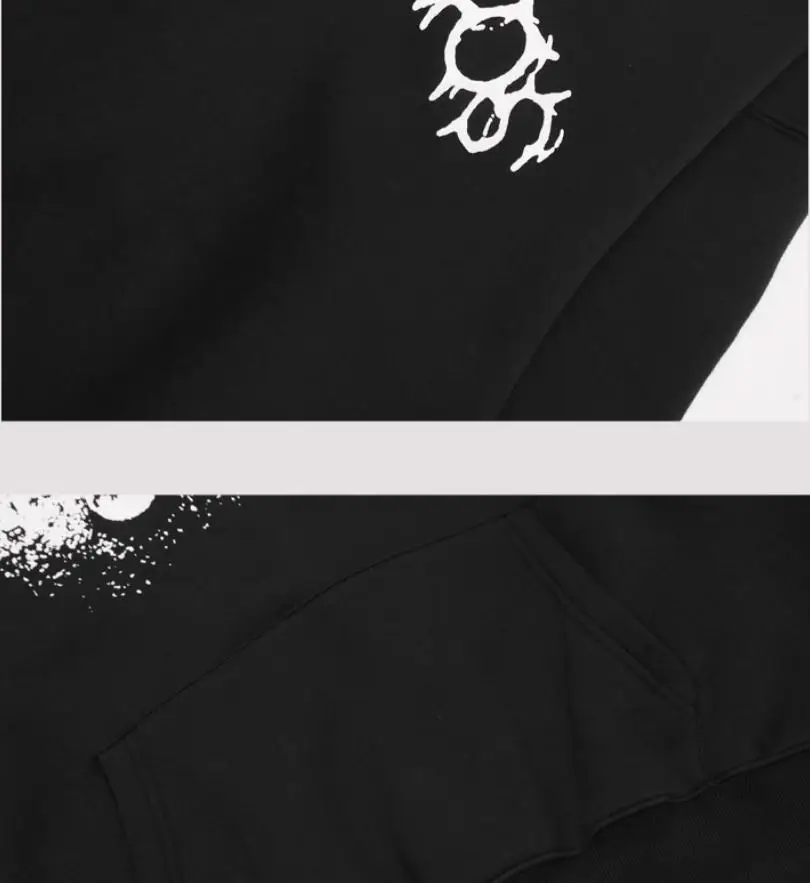 New Men DESTROY A Great Chaos AGC Vamp KEN CARSON Pullover Hoodies Hoody Hooded Sweatshirts velvet Cotton Thick Fleece US N166