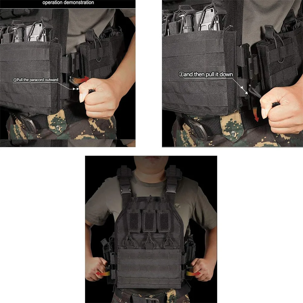 Tactical Vest Panel Expansion Conversion Module Panel Fcsk Tactical Chest Hanging Vest Quick Disassembly Vest Front Hanging Boar
