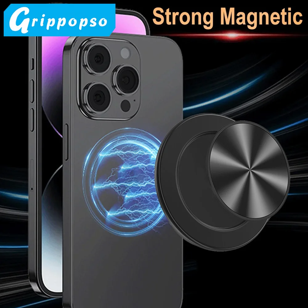 Grippopso Aluminiowy Magnetyczny Uchwyt na Telefon Komórkowy Tok Rozszerzany Stojak Gniazdo Podpórka Składany Uniwersalny Uchwyt na Smartfona