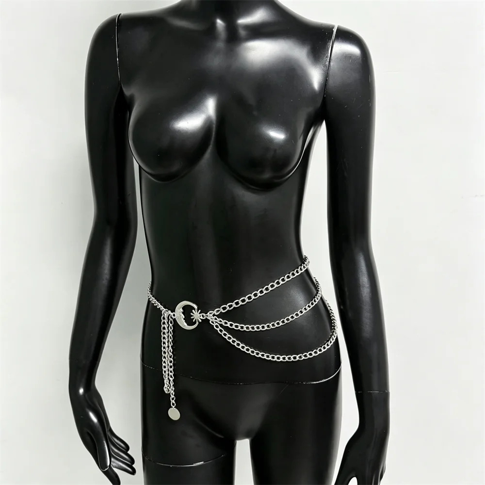 โซ่คาดเอวหลายชั้นสีเงินสุดเซ็ก - Body Jewelry Hot บทวิจารณ์และราคา