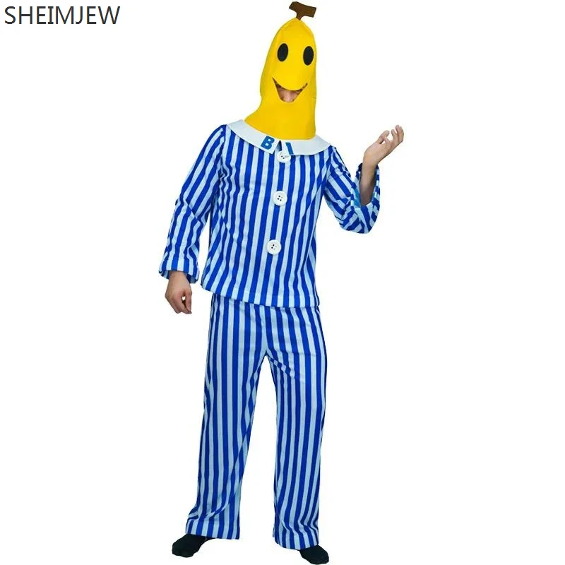 

2024 Hospital Illness Cosplay Bananas In Pyjamas Costumes Diseased Banana Masquerade Cos Cosplay Performance Fancy Dress