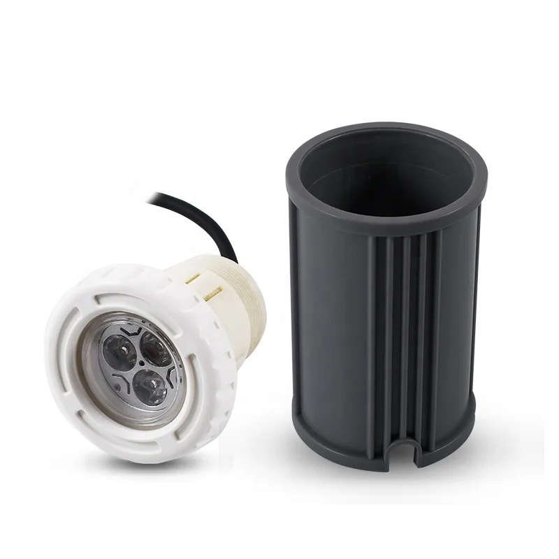 

12V Ac Ip68 Waterproof 3W Mini ABS Remote Control Multicolor Underwater Rgb Swim Led Recessed Pool Light