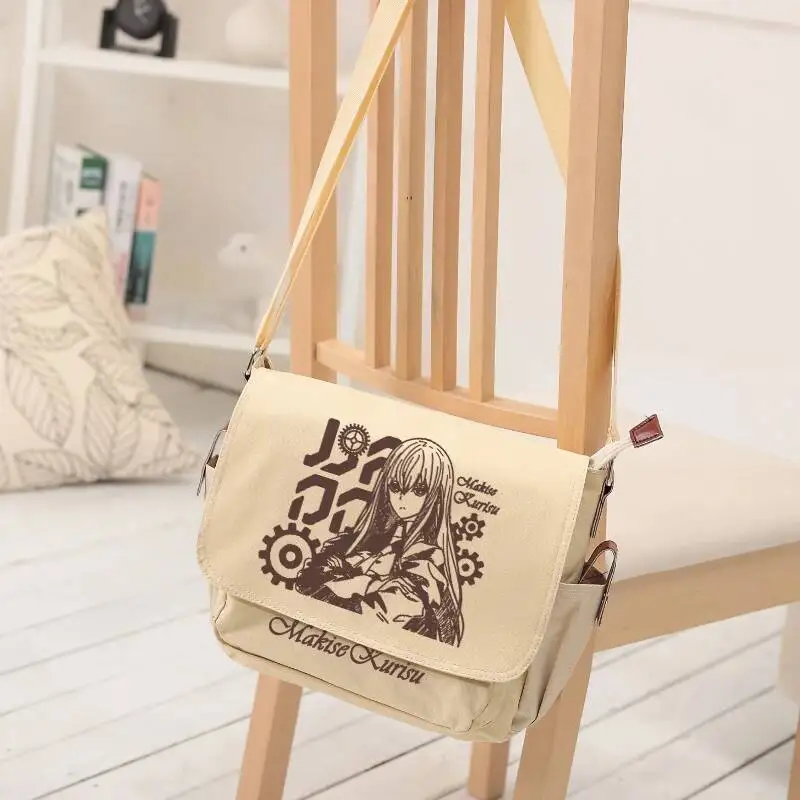 

Anime GAME Makise Kurisu Theme Backpack School Student Knapsack Anime Cosplay Handbag Messenger Bag Game