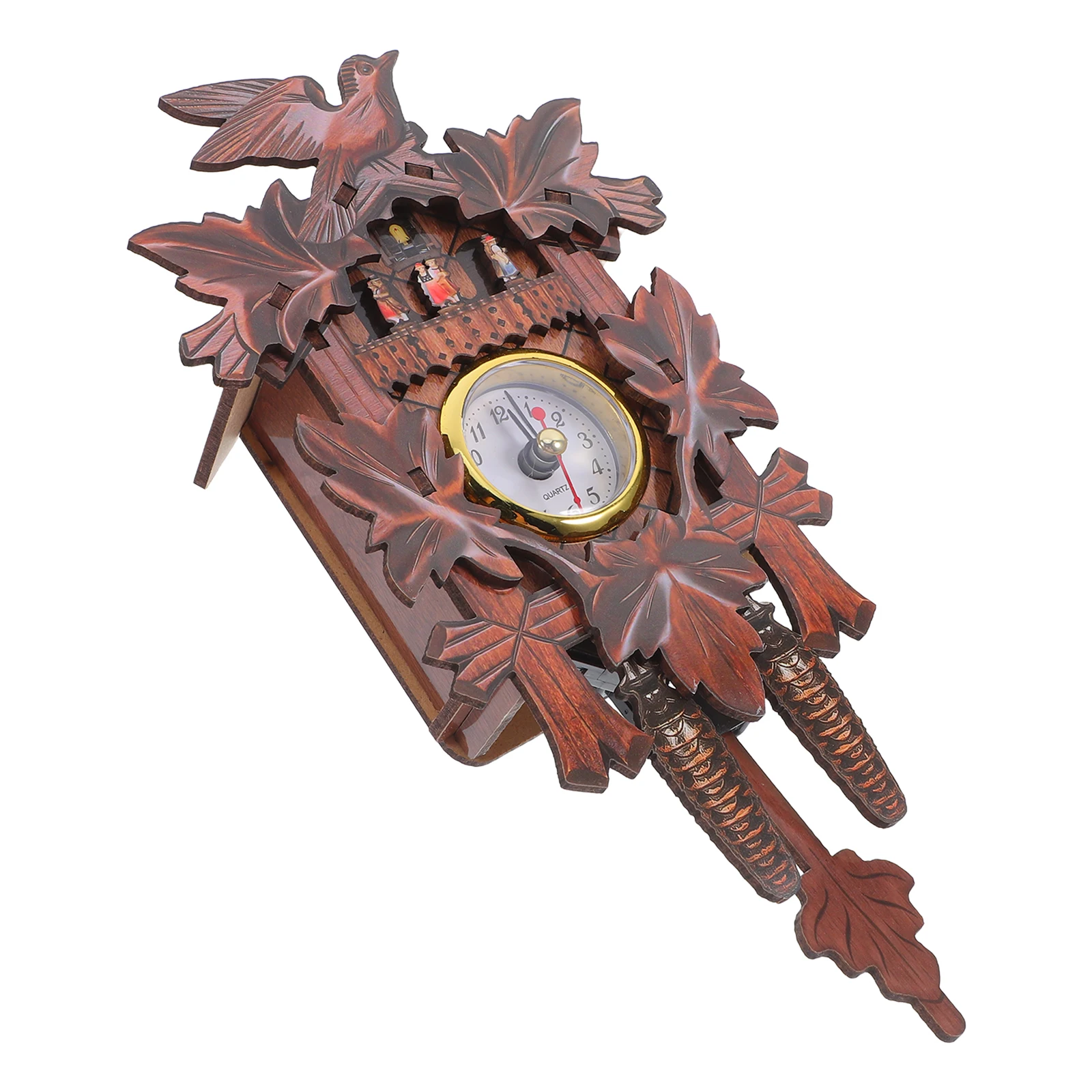 

Large Wooden Retro Vintage For Living Room Bedroom Office Decorative Hanging Silent Unique Indoor Room Traditional Mute