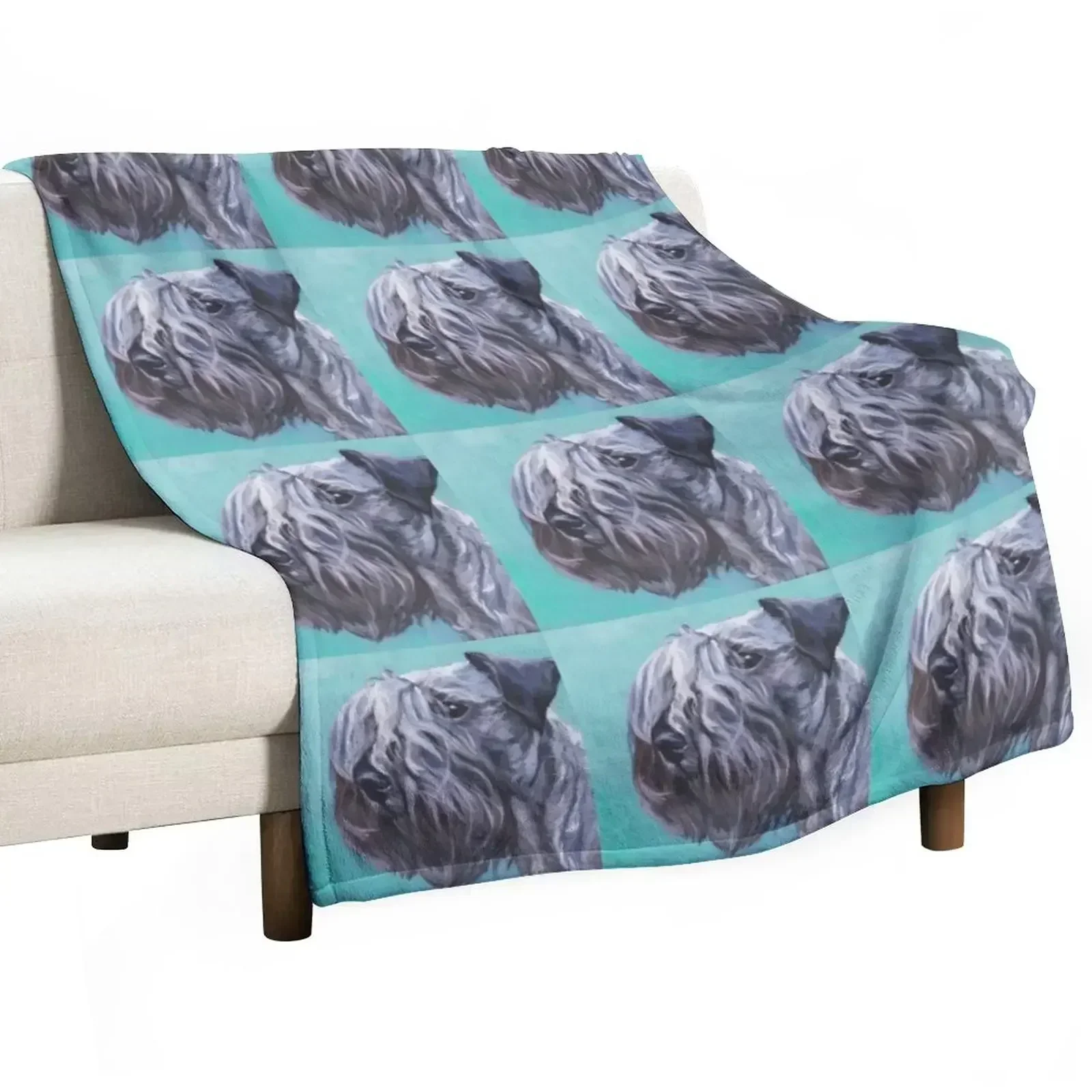 Cesky Terrier Throw Blanket Soft Custom Kid'S blankets ands Decorative Beds for winter Blankets