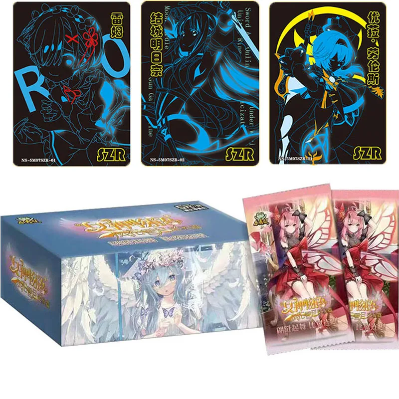 New Goddess Story Wind Flower Snow Moon Series All Set Cards Booster Box Collection Anime Girl Party Rare SZR ZR Cards Toy Gift