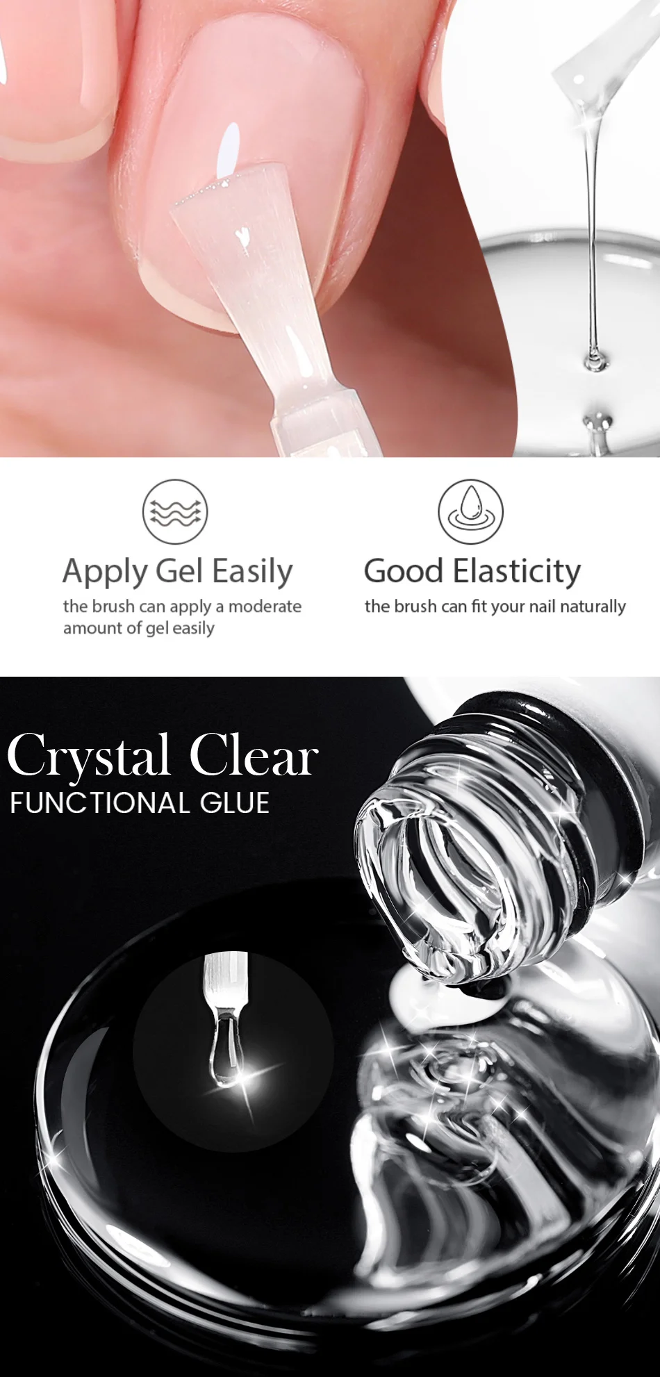 BORN PRETTY 10 ml Basisgel Super Top Coat Maniküre Matte Top Coat Semi Permanent Soak Off UV Gel Lack – Detail 6