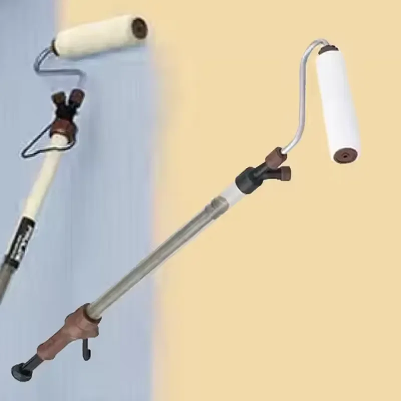 Ergonomic handheld roller for smooth decorative finishes on hardware surfaces Compact paint applicator tool ensuring even