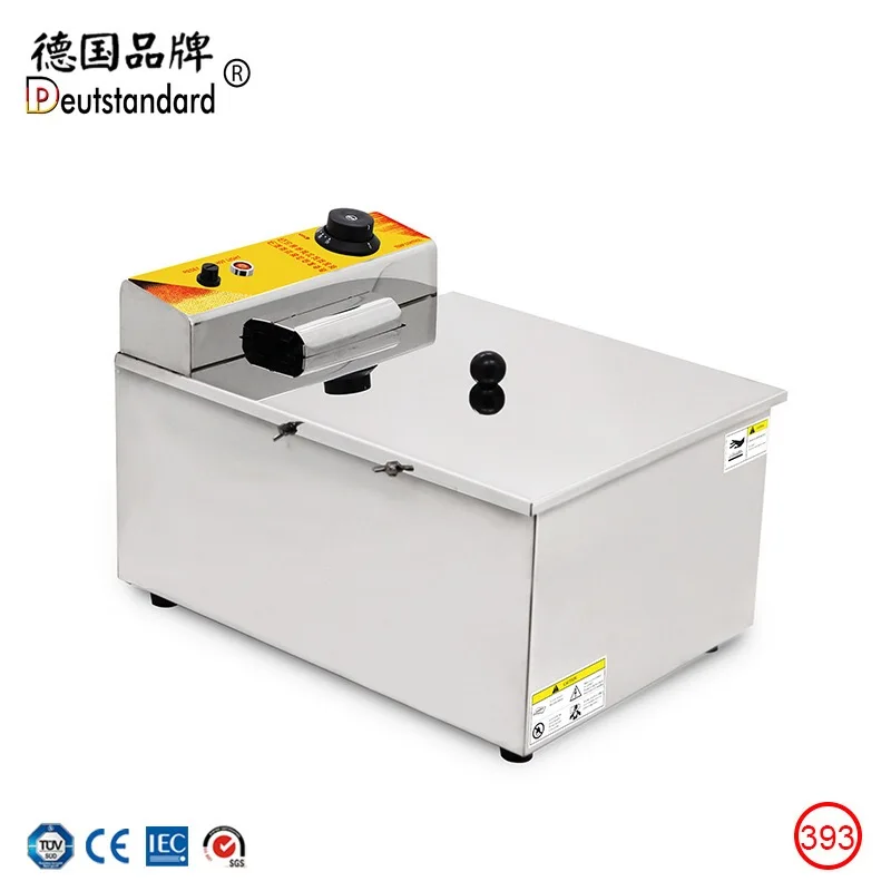 Commercial Electric 12L Large Capacity Cheese Hot dog Sticks Fryer Electric Deep Corn Hot Dog Fryer Machine Snack Machines