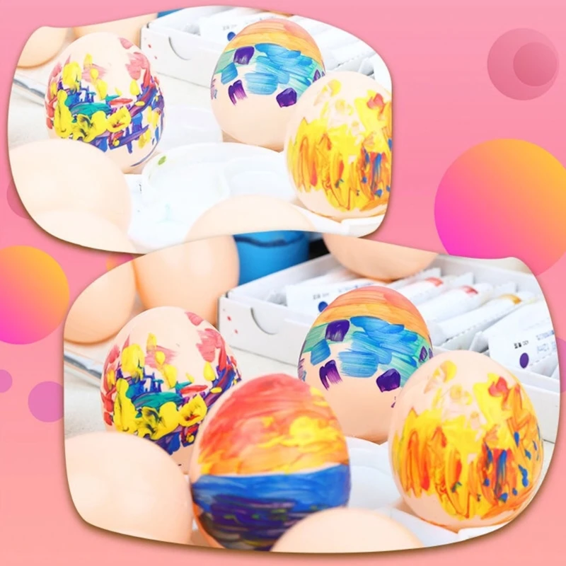 DIY 공예 어린이 그림 부활절 파티를 위한 5개 플라스틱 계란 가짜 부활절 달걀