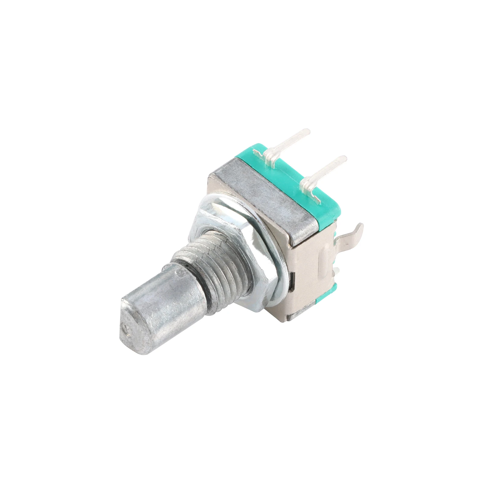 5PCS/Lot EC11 Rotary Encoder 15mm 20mm Plum Blossom Shaft D Half Shaft with Switch Digital Potentiometer 20 Bit Pulse