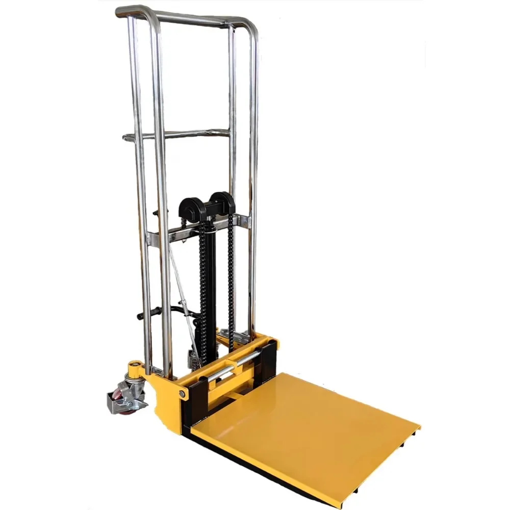 Carretilla elevadora hidráulica eléctrica pequeña con plataforma de elevación de Material de pedal de pie