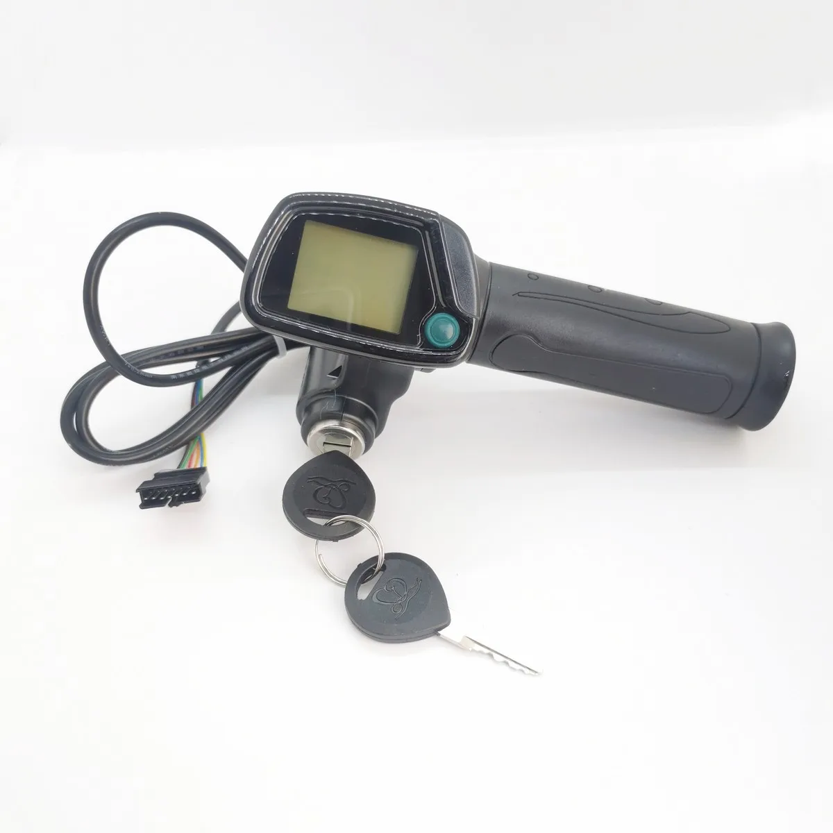 48V 36V  LCD Screen Turn Handle Electronic Throttle With Key Switch For Electric Scooter E-Bike Bicycle Modified DIY Parts