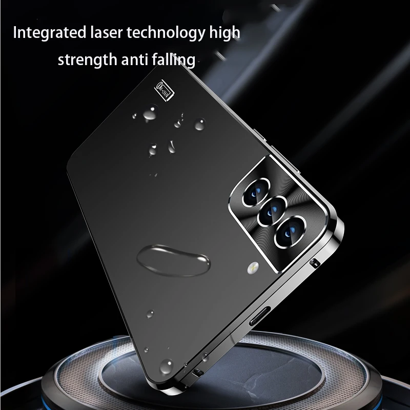 for Samsung Galaxy S25 S24 S23 Ultra phone case 2-in-1 metal magnetic case Aluminum alloy matte ultra-thin anti drop back cover