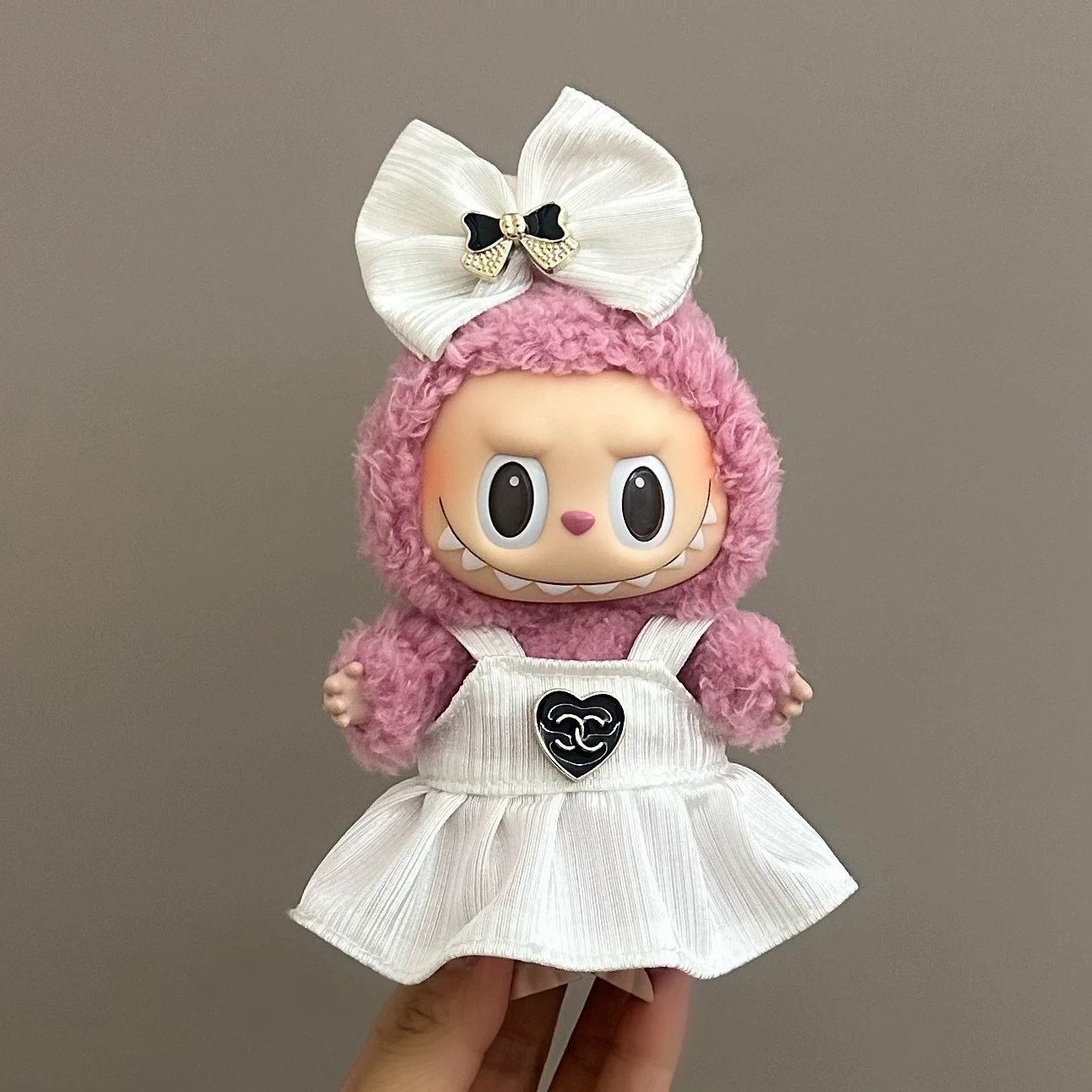 ل 15 سنتيمتر-17 سنتيمتر لطيف صغير Iabubu الملابس Kawaii الكرتون مريلة السراويل مع مطابقة الأحذية Iabubu اكسسوارات