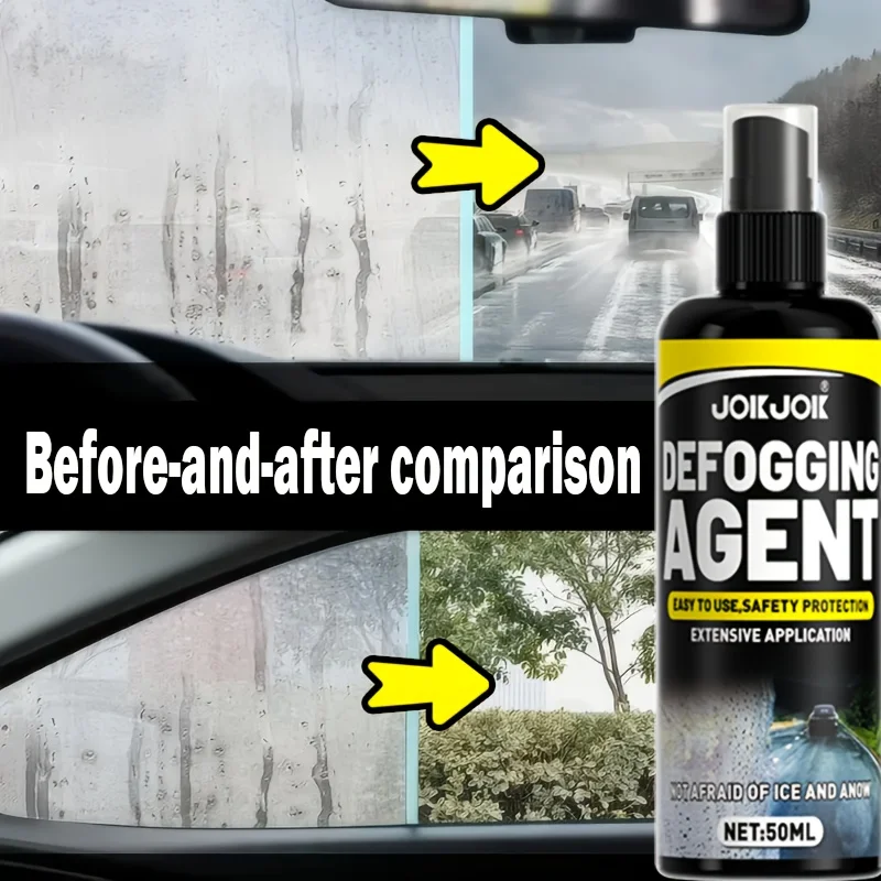 عامل إزالة الضباب للنافذة 50 مل - مضاد للتجميد، مضاد للضباب، معالجة الزجاج الأمامي، يضمن رؤية واضحة، أساسية للقيادة في الشتاء #3