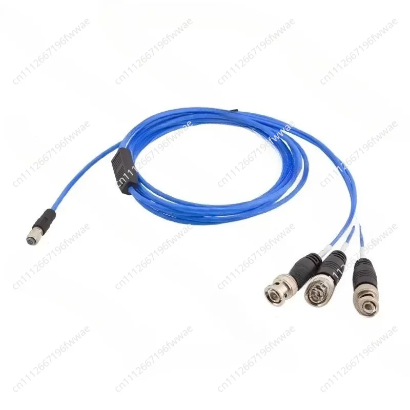 1/4-28 UNF 4 Pin Cable End Into Splitter 3 BNC Coaxial Wires Mini 4pin Cable Connector