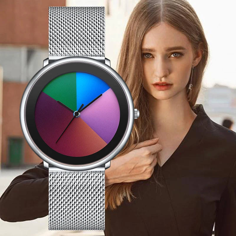 LIGE Retro Elegant Simple Dial Watch Luxury Ultra-Thin Steel Mesh Belt Waterproof Ladies Accessories Fashion Quartz Wristwatches