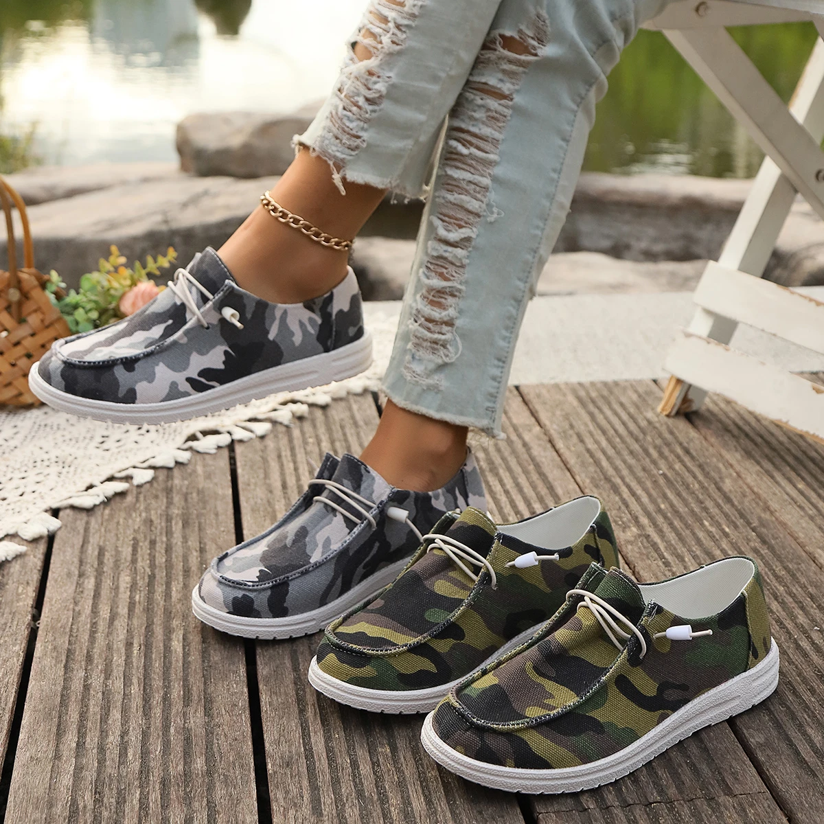 

Летняя женская обувь 2025 года, парусиновые кроссовки на плоской подошве без шнуровки, женские легкие дышащие тканевые дизайнерские удобные роскошные туфли