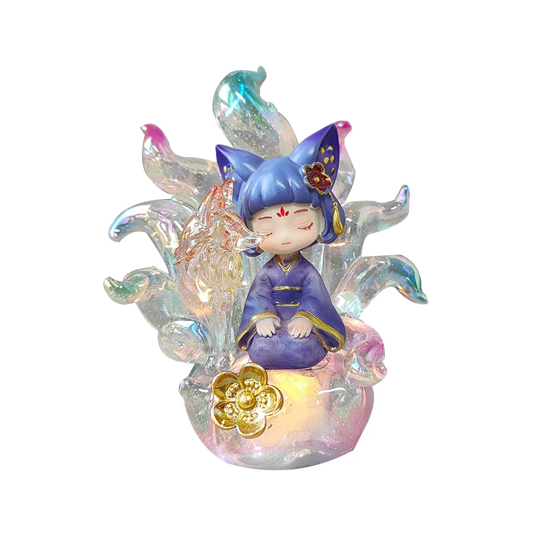 

Новинка 2024 года, девятихвостая лиса, древняя мудрость, бессмертная слепая коробка, изысканная кукла в форме сердца девушки, сюрприз ручной работы, подарок для распаковки