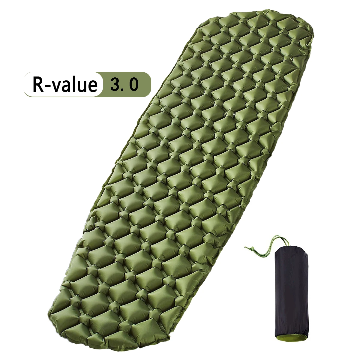 R3.0 Ultralight Inflatable Air Mat 40D Nylon TPU Outdoor Moisture proof Camping Sleeping Pad Convenient Air Cushion Tent