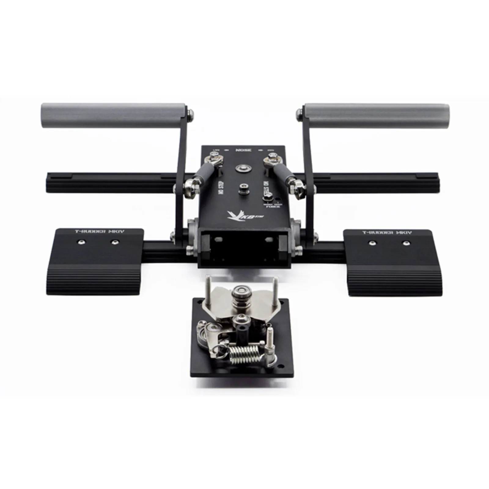 VKB-Sim T-Rudder MKIV Rudder Pedals Metal Hall Sensor Flight Sim Rudder Pedal Turn To The Tail Rudder Thrustmaster TPR Sn1 Sn2