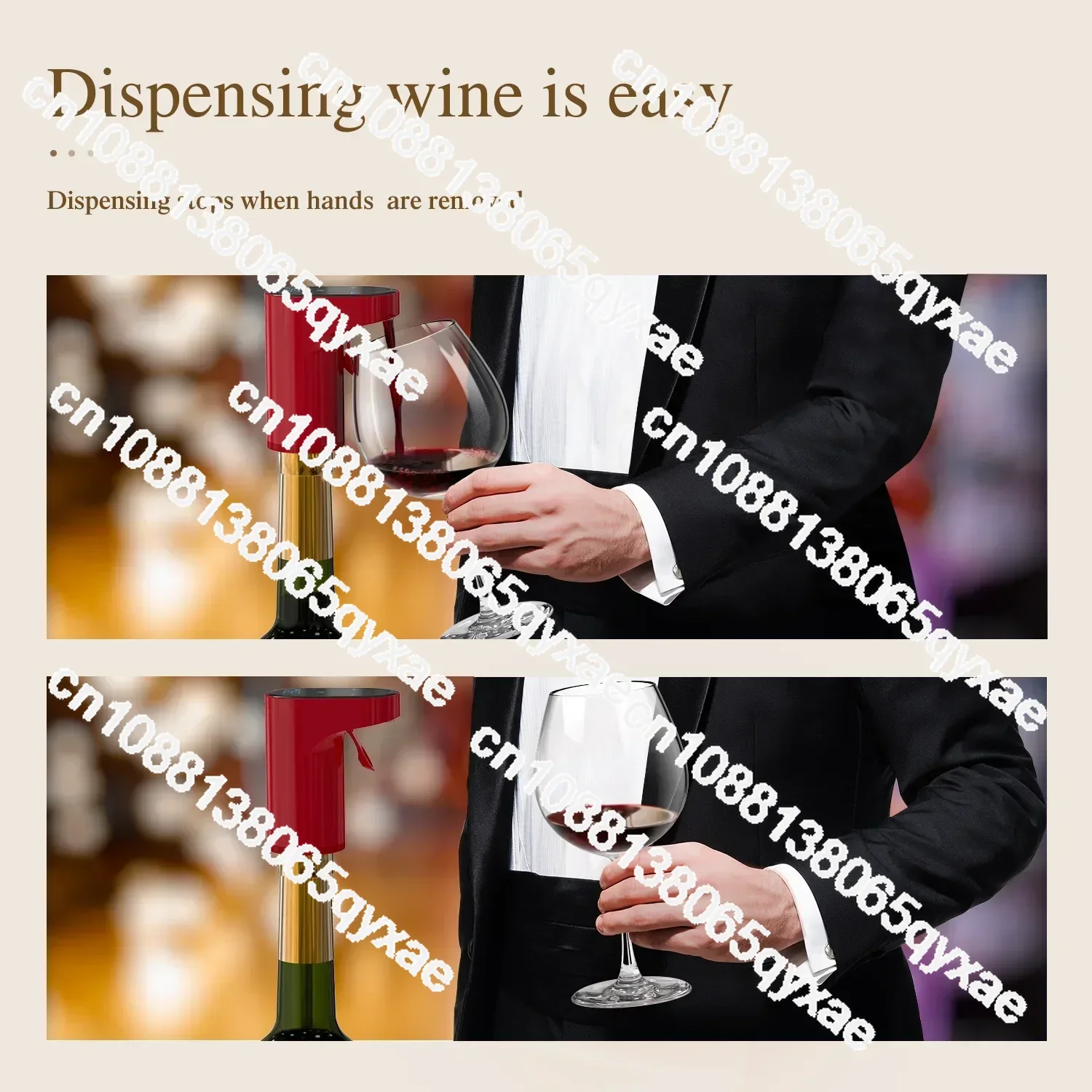 2024 New Portable Mini Automatic Wine Decanter Electric Wine Aerator and Wine Dispenser