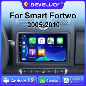 للذكية Fortwo 451 2005-2010 2 Din Android 12 Car Radio Video Player الوسائط المتعددة GPS 4G Wifi Carplay السيارات ستيريو DVD RDS QLED أفضل 6 مكبرات صوت ذكية للمبيعات 451 - رقم 6