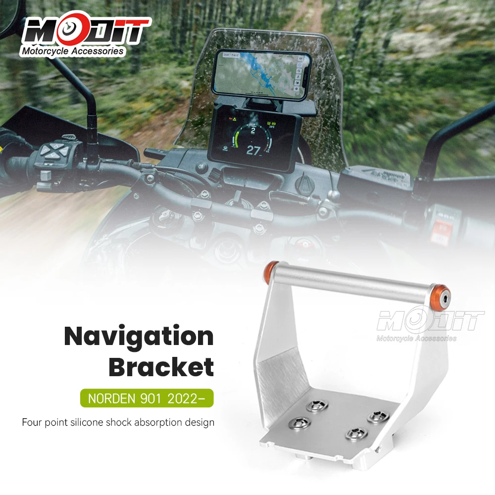 

New Motorcycle Accessories Phone Holder Stand GPS Navigation Plate Bracket For Husqvarna Norden 901 Norden901 2022 2023 2024