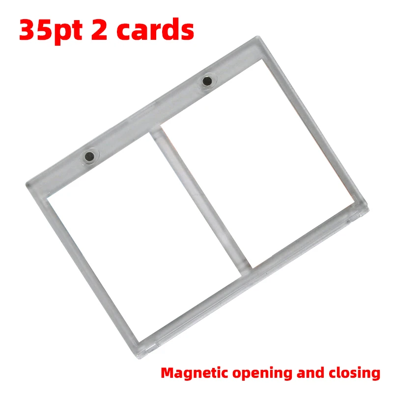 

Magnetic 2 Cards holder 35pt for pokemon nba nfl Sports football Soccer Baseball Trading PTCG TCG Hockey One Piece UFC F1 Cards