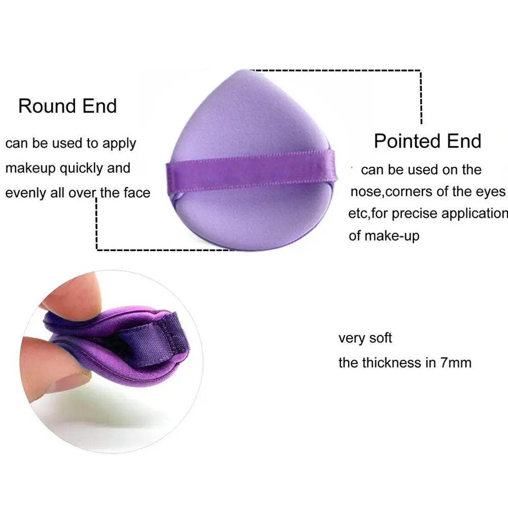 1 Stuks Poeder Puff Nat Droog Gebruik Voor Foundation Vloeibare Cosmetische Zachte Pluche Poeder Puff Make-Up Tools G7 X 8