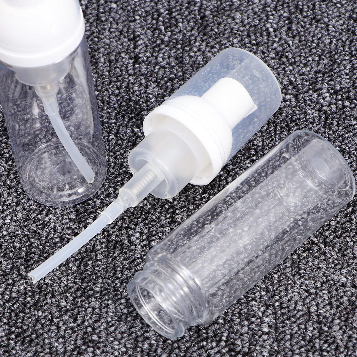 

12 Pcs Facial Cleansing Bottles Travel Containers Reusable Refillable Pump Dispenser Mini Foam Bottles Space Saving Portable